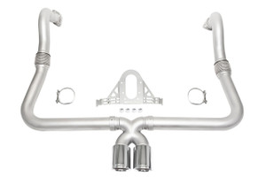 SOUL 17+ Porsche 718 Cayman / Boxster Valved Exhaust - Long Polished Chrome Double Wall Tips solPOR.718.VES.POT SOUL 17+ Porsche 718 Cayman / Boxster Valved Exhaust - Long Polished Chrome Double Wall Tips solPOR.718.VES.POT