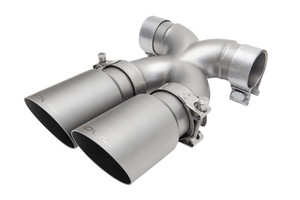 SOUL 13-16 Porsche 987.2 / 981 Cayman / Boxster Bolt-On X-Pipe w/ Tips - Slash Cut Sig Satin Tips solPOR.BC.XT.SLT
