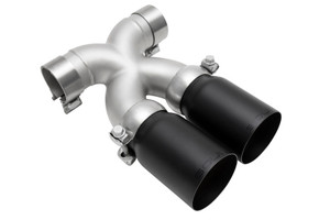 SOUL 13-16 Porsche 987.2 / 981 Cayman / Boxster X-Pipe w/ Tips - Straight Cut Satin Black Tips solPOR.BC.XT.SWTB