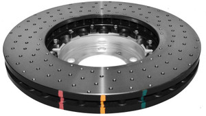 DBA 2008 Porsche Cayenne (368mm Front Rotor) Front 5000 Series Cross Drilled Rotor w/Silver Hat dbaDBA52592SLVXD