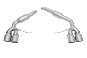 SOUL 2016+ Porsche Macan 2.0T Resonated Muffler Bypass Exhaust - 4in Slash Cut Pol. Chrome Tips solPOR.MAC2.MB.SLT.POL