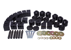 Energy Suspension 86-95 Suzuki Samurai Black 1in Lift Body Mount Set eng1.4102G Energy Suspension 86-95 Suzuki Samurai Black 1in Lift Body Mount Set eng1.4102G