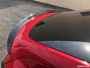 Maier Racing Carbon Fiber Rear Spoiler 4" Black Gel Coat Tesla Model Y 2020+ Maier Racing Carbon Fiber Rear Spoiler 4" Black Gel Coat Tesla Model Y 2020+