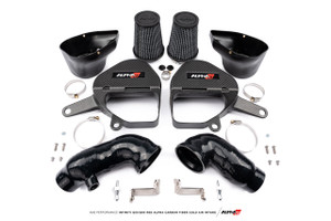 AMS Performance INFINITI Q50/Q60 Red Alpha Carbon Fiber Cold Air Intake Kit - amsALP.28.08.0001-2 AMS Performance INFINITI Q50/Q60 Red Alpha Carbon Fiber Cold Air Intake Kit - amsALP.28.08.0001-2