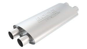 Borla 2.25in Dual In/Out 19in x 9.5in x 4in Turbo XL Muffler bor400287 Borla 2.25in Dual In/Out 19in x 9.5in x 4in Turbo XL Muffler bor400287