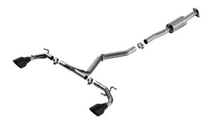 Borla 22-23 Subaru BRZ/Toyota GR86 2.4L RWD AT/MT ATAK Catback Exhaust - Black Chrome Tips bor140910BC Borla 22-23 Subaru BRZ/Toyota GR86 2.4L RWD AT/MT ATAK Catback Exhaust - Black Chrome Tips bor140910BC