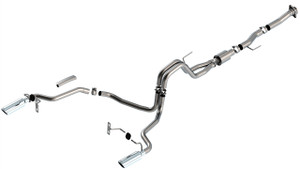 Borla F-150 2021 5.0L 2dr RC SB (122.8 WB) XL/XLT 3/2.25 SRE Cat-Back ATAK Chrome Tips bor140869