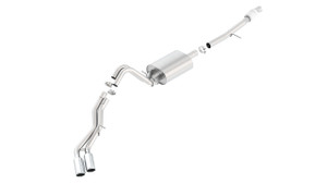 Borla Touring Cat Back 15-16 Chevy Suburban 5.3L V8 2.75in, 2.25in Dual Same Side Exit 4in Tips bor140558 Borla Touring Cat Back 15-16 Chevy Suburban 5.3L V8 2.75in, 2.25in Dual Same Side Exit 4in Tips bor140558