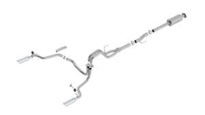 Borla 15-16 Ford F-150 3.5L EcoBoost Ext. Cab Std. Bed Catback Exhaust ATAK Single Split Rear Exit bor140616 Borla 15-16 Ford F-150 3.5L EcoBoost Ext. Cab Std. Bed Catback Exhaust ATAK Single Split Rear Exit bor140616