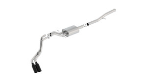 Borla 14+ Chevy Silverad1500 EC STD/CC Short 143.5in WB ATAK Cat-Back Exhaust w/ Black Chrome Tip bor140577BC Borla 14+ Chevy Silverad1500 EC STD/CC Short 143.5in WB ATAK Cat-Back Exhaust w/ Black Chrome Tip bor140577BC