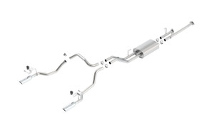 Borla 14-15 Toyota Tundra 4.6L/5.7L Crew Max SB DC SB Touring Cat Back Exhaust Dual Split Rear Exit bor140638 Borla 14-15 Toyota Tundra 4.6L/5.7L Crew Max SB DC SB Touring Cat Back Exhaust Dual Split Rear Exit bor140638