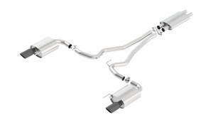 Borla Touring Cat-Back 15 Ford Mustang GT 5.0L V8 MT/AT 2.5in pipe Black 4in tip bor140589BC Borla Touring Cat-Back 15 Ford Mustang GT 5.0L V8 MT/AT 2.5in pipe Black 4in tip bor140589BC