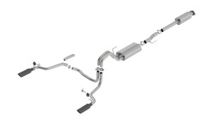 Borla 15-17 F-150 2.7/3.5L V6 EcoBoost / 5.0L V8 Black Chrome Cat-Back Touring Exhaust bor140614BC Borla 15-17 F-150 2.7/3.5L V6 EcoBoost / 5.0L V8 Black Chrome Cat-Back Touring Exhaust bor140614BC