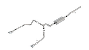 Borla 19 Chevrolet Silverado/GMC Sierra 1500 6.2L SS Touring Catback Exhaust - Square Chrome Tips bor140782 Borla 19 Chevrolet Silverado/GMC Sierra 1500 6.2L SS Touring Catback Exhaust - Square Chrome Tips bor140782