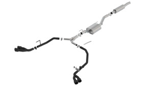 Borla 2020 Jeep Gladiator JT 3.6L V6 AT/MT AWD  2.75-2in S-Type Catback Ceramic Blk Tailpipe & Tips bor140815CB Borla 2020 Jeep Gladiator JT 3.6L V6 AT/MT AWD  2.75-2in S-Type Catback Ceramic Blk Tailpipe & Tips bor140815CB