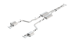 Borla 11-14 Dodge Challenger 3.6L AT/MT RWD 2Dr Single Split Rear Exit Rectangle Tip Catback Exhaust bor140482 Borla 11-14 Dodge Challenger 3.6L AT/MT RWD 2Dr Single Split Rear Exit Rectangle Tip Catback Exhaust bor140482