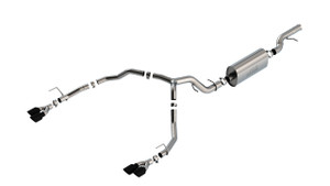 Borla 21-22 Chevrolet Tahoe 6.2L V8 2/4WD 4DR T-304 SS Touring Cat-Back Exhaust w/ Black Chrome Tips bor140858BC Borla 21-22 Chevrolet Tahoe 6.2L V8 2/4WD 4DR T-304 SS Touring Cat-Back Exhaust w/ Black Chrome Tips bor140858BC