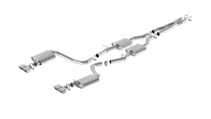 Borla 15-16 Dodge Challenger R/T 5.7L Dual Rectangle Angle Cut Dual Split Rear Exit S-Type Exhaust bor140627 Borla 15-16 Dodge Challenger R/T 5.7L Dual Rectangle Angle Cut Dual Split Rear Exit S-Type Exhaust bor140627