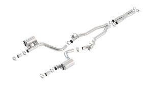 Borla 2015 Dodge Challenger Hellcat 6.2L V8 ATAK Catback Exhaust No Tips Factory Valance bor140646 Borla 2015 Dodge Challenger Hellcat 6.2L V8 ATAK Catback Exhaust No Tips Factory Valance bor140646