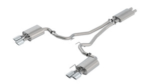 Borla 2018-2022 Ford Mustang GT Cat-Back Exhaust System Touring- Rolled Polished Tips bor1014045