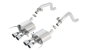 Borla 2014 Chevy Corvette C7 w/ AFM w/o NPP Atak Rear Section Exhuast Quad Rd Rl IC Tips bor11863