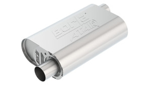 Borla CrateMuffler Stock SBC 283/327/350 ATAK 2.25in Offset/Offset 14inx4.35inx9in Oval Muffler bor400847 Borla CrateMuffler Stock SBC 283/327/350 ATAK 2.25in Offset/Offset 14inx4.35inx9in Oval Muffler bor400847