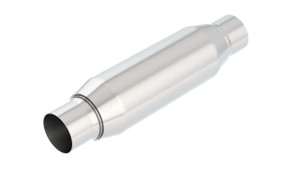 Borla CrateMuffler Resonator Option 2.25in Center/Center 3.5in Round x 10in bor400937