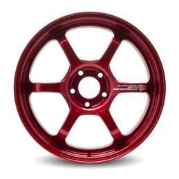 Advan R6 18x11.0 +15 5-114.3 Racing Candy Red Wheel avnYA68M15ECR