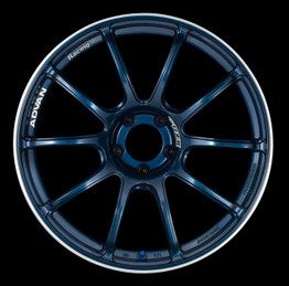 Advan RZII 17x7.0 +47 4-100 Racing Indigo Blue Wheel avnYAZ7E47AE