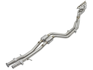 aFe Twisted Steel Long Tube Headers w/ Mid Pipes (Catted) 96-99 BMW M3 L6-3.2L S52 afe48-36316-YC