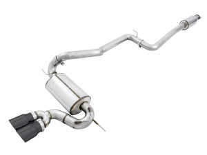 AWE Touring Edition Cat-back Exhaust for Ford Focus ST - Resonated - Diamond Black Tips - awe3020-33040 AWE Touring Edition Cat-back Exhaust for Ford Focus ST - Resonated - Diamond Black Tips - awe3020-33040