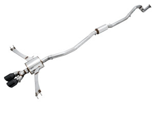 AWE Touring Edition Exhaust for 10th Gen Civic Si Coupe / Sedan (Includes Front Pipe) - Dual Diamond Black Tips - awe3015-33122 AWE Touring Edition Exhaust for 10th Gen Civic Si Coupe / Sedan (Includes Front Pipe) - Dual Diamond Black Tips - awe3015-33122
