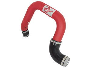 aFe BladeRunner 2.5in Red IC Tube Hot Side w/ Coupling & Clamp Kit 2016 GM Colorado/Canyon 2.8L afe46-20268-R