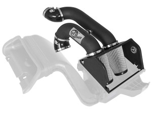 aFe MagnumFORCE 2XP Intake w/3.5in Black Steel Housing Pro DRY S Filter 2017 Ford F-150 V6-3.5L (tt) afe51-12972-B