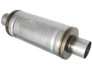 aFe MACH Force-Xp 409 SS Muffler 3in Center/Center 14in L x 6in Dia - Round Body afe49M00012 aFe MACH Force-Xp 409 SS Muffler 3in Center/Center 14in L x 6in Dia - Round Body afe49M00012