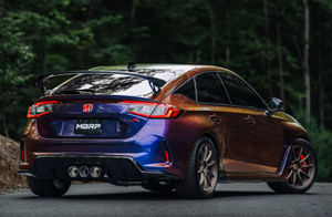 MBRP 23-24 Honda Civic Type R 2.0L T304 SS 3in Cat-Back Exhaust Triple Center Outlet w/ Burnt Tips  mbrpS49023BE