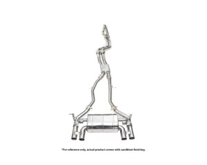 IPE SS Dual Side Dual Out Catback Exhaust System w/Chrome Silver Tips BMW F80 M3 S55 2014+ IPE SS Dual Side Dual Out Catback Exhaust System w/Chrome Silver Tips BMW F80 M3 S55 2014+