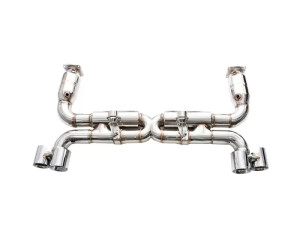 IPE SS Cat Downpipe w/Valvetronic Muffler, Chrome Silver Tips + Remote Porsche 911 (997.1) Turbo | Turbo S 2006-2009 IPE SS Cat Downpipe w/Valvetronic Muffler, Chrome Silver Tips + Remote Porsche 911 (997.1) Turbo | Turbo S 2006-2009