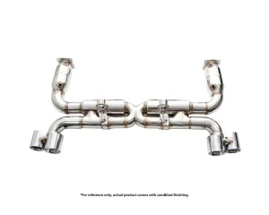 IPE SS Cat Downpipe w/Valvetronic Muffler, Chrome Silver Tips + Remote Porsche 911 (997.2) Turbo | Turbo S 2009-2012 IPE SS Cat Downpipe w/Valvetronic Muffler, Chrome Silver Tips + Remote Porsche 911 (997.2) Turbo | Turbo S 2009-2012