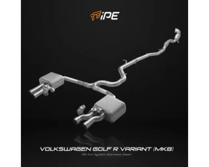 IPE SS Catback Exhaust System w/ Chrome Silver Tips Volkswagen Golf R MK8 2021-2023 IPE SS Catback Exhaust System w/ Chrome Silver Tips Volkswagen Golf R MK8 2021-2023