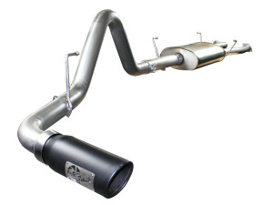 aFe MACH Force-Xp 2-1/2" to 3" 409 Stainless Steel Cat-Back Exhaust System Toyota Tundra 07-09 V8-4.7L - BLACK TIP - afe49-46009-B