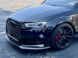 RW Carbon Audi 8v A3 S-Line/S3 Facelift Carbon Fiber GTX Front Lip - audi8vs302 RW Carbon Audi 8v A3 S-Line/S3 Facelift Carbon Fiber GTX Front Lip - audi8vs302