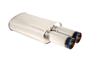 Megan Racing Universal Exhaust M-DT Burnt Tip Muffler - MR-MU-MDT-2 Megan Racing Universal Exhaust M-DT Burnt Tip Muffler - MR-MU-MDT-2