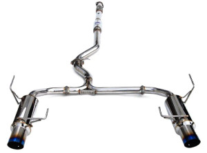 Invidia 10-12 Subaru Legacy GT Dual N1 Single Layer Titanium Tipped Cat-back Exhaust  invHS10SL1GTT