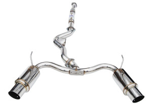 Invidia 08-11 STi Hatch / 11 WRX Hatch Dual N1 Single Layer SS Tipped Cat-back Exhaust  invHS08STIGTP