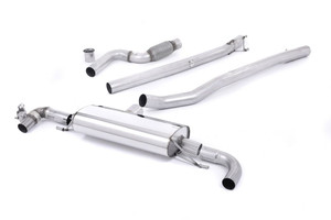 Milltek Mercedes W176 A45 AMG Non-Resonated Cat-Back Exhaust System - Uses OE Trims - SSXMZ114