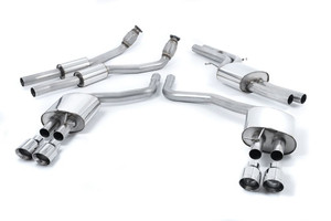 Milltek Audi C7 S6/S7 Resonated (Quieter) Cat-Back Exhaust Systems Milltek Audi C7 S6/S7 Resonated (Quieter) Cat-Back Exhaust Systems
