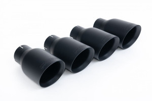 Milltek Audi B9 S4 (Non Sport Diff Models) Resonated Cat-Back with Quad Cerakote Black Trims - SSXAU1071