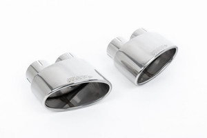 Milltek Audi RS5 Resonated (Quieter) Cat Back Exhaust System with Polished Oval Trims - SSXAU1000