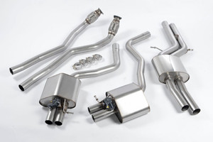 Milltek Audi RS6/RS7 C7 Resonated (Quieter) Cat-Back Exhaust System - Uses OE Trims - SSXAU364